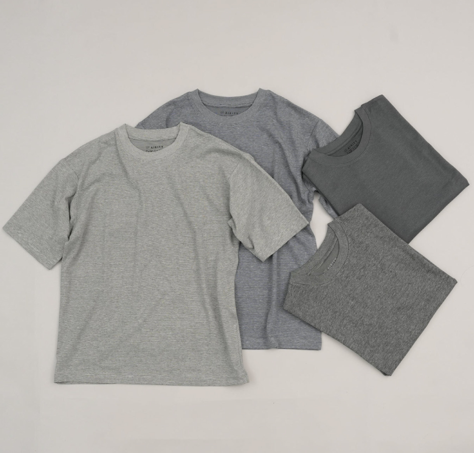 オーバーサイズTシャツ マイクロボーダー