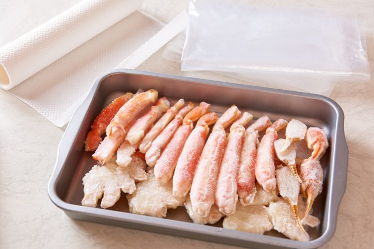 カニの解凍方法（必要なもの）