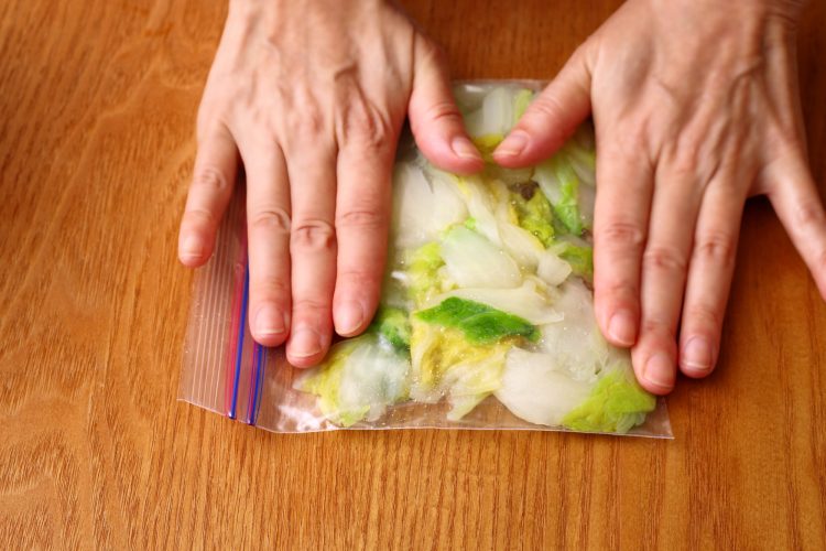 白菜の冷凍保存の方法