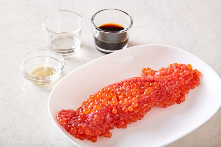 いくら醤油漬けの材料