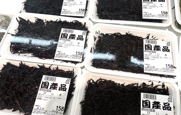 ひじきの店舗陳列