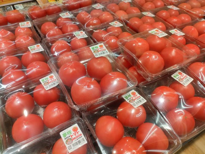トマトの売り場