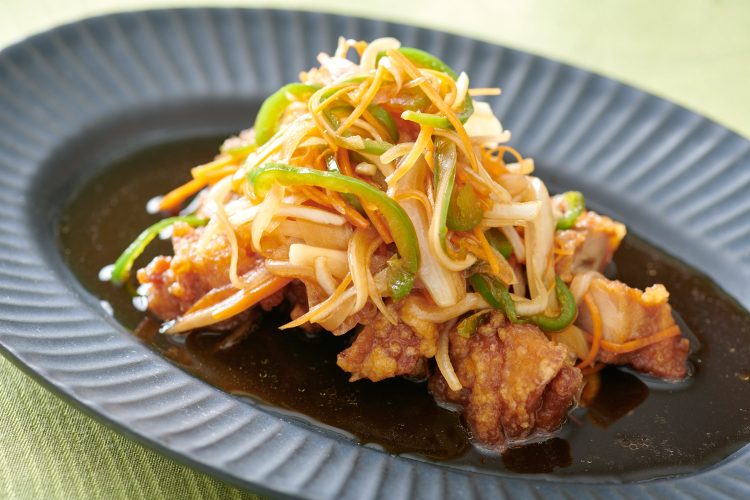 野菜たっぷり唐揚げの南蛮漬け