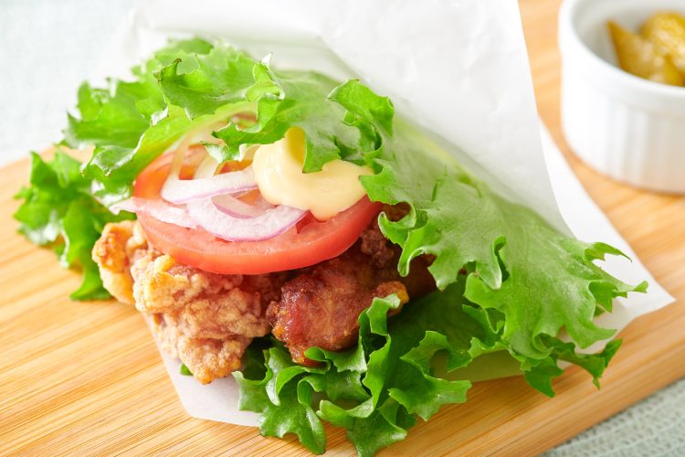 唐揚げレタスバーガー