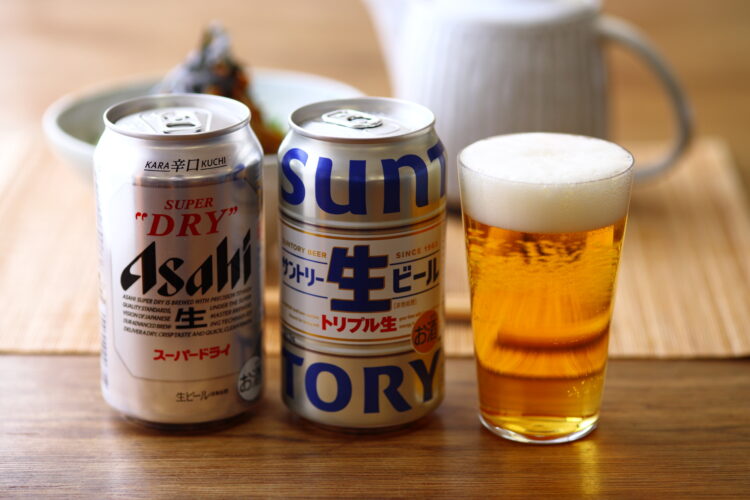 アサヒスーパードライとサントリー生ビール