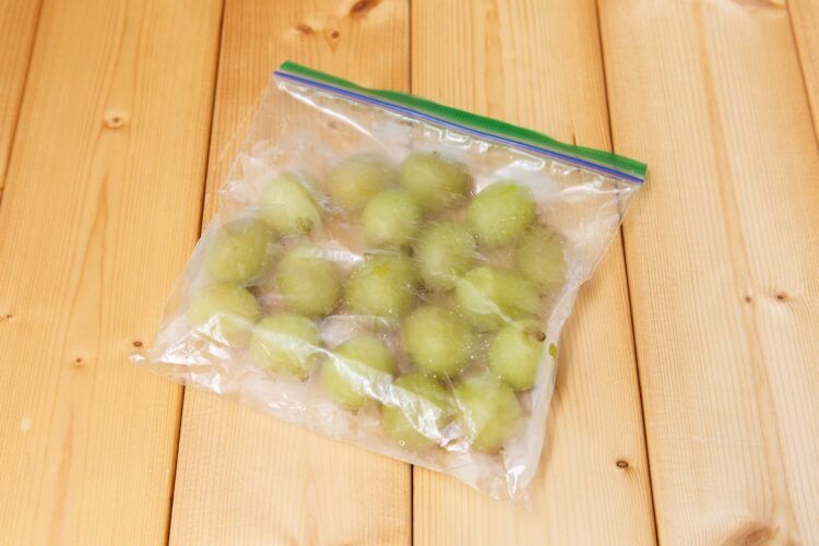 シャインマスカットの保存方法（冷凍）
