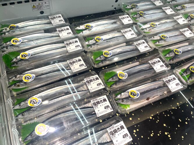 サンマ売り場
