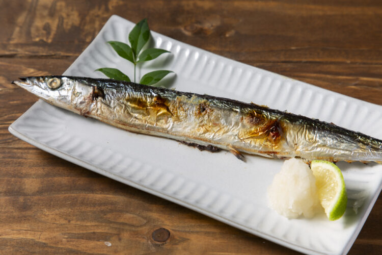 サンマのグリル焼き