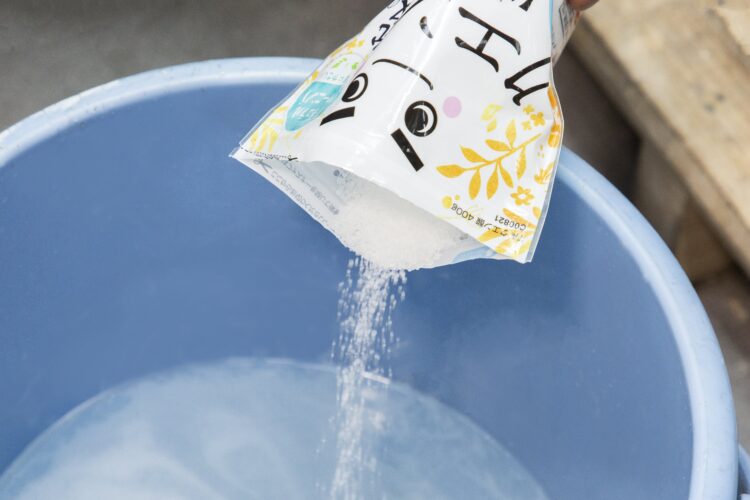 黄ばみを抑えるクエン酸を入れる