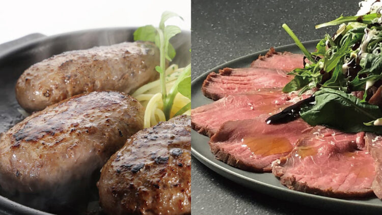 国産熟成肉 ハンバーグとローストビーフ