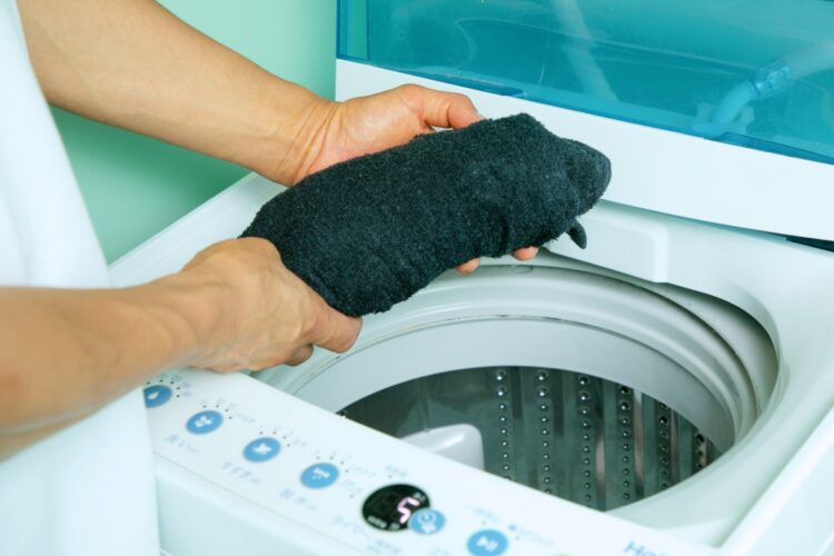 ぬいぐるみを脱水する