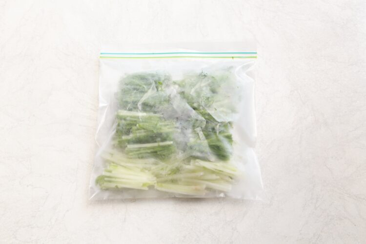 冷凍での水菜の保存方法