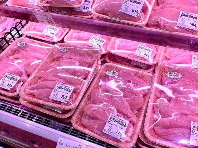 鶏胸肉売り場