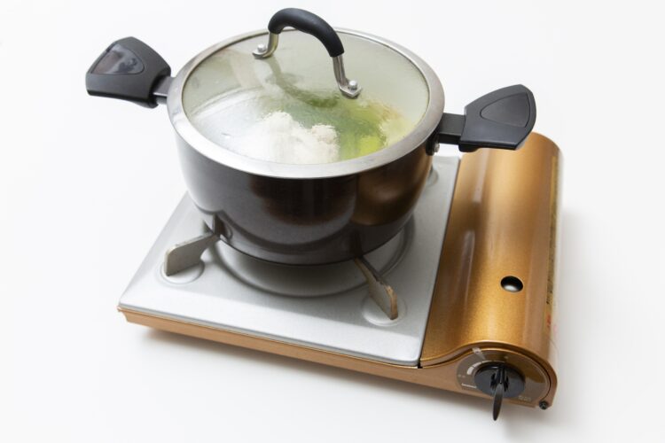 余熱で火を通す