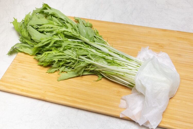 野菜室での水菜の保存方法