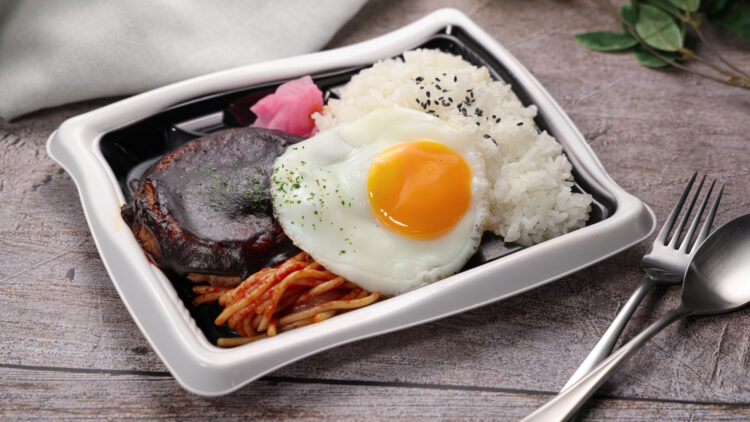 目玉焼きハンバーグ弁当