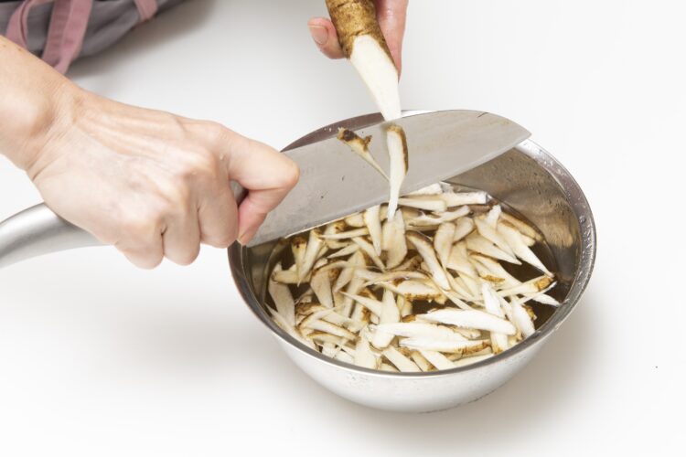 ゴボウのささがき