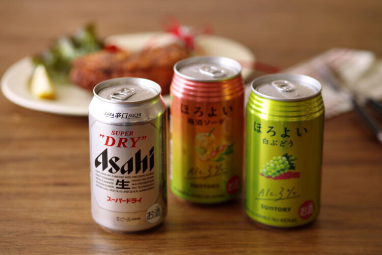 乾杯のお酒は、いつものお気に入り缶でカジュアルに