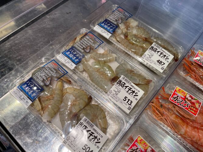エビ売り場