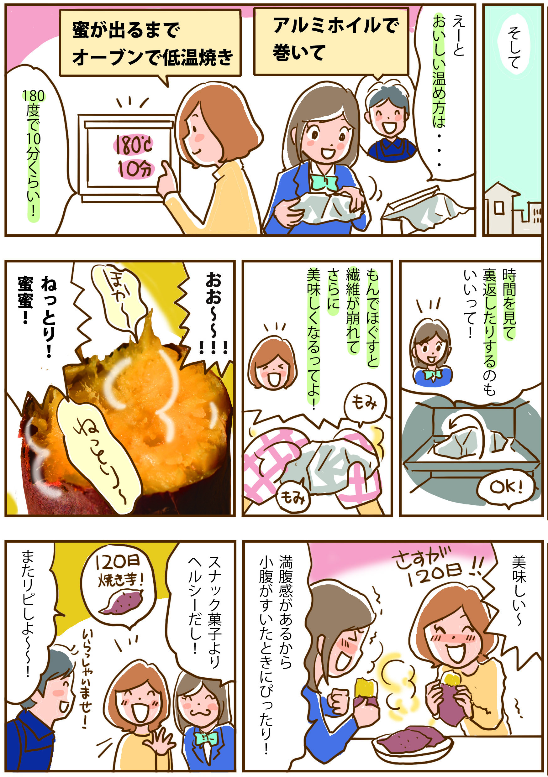 もう味わった?蜜たっぷりでとろける食感「120日焼き芋」3ページ目