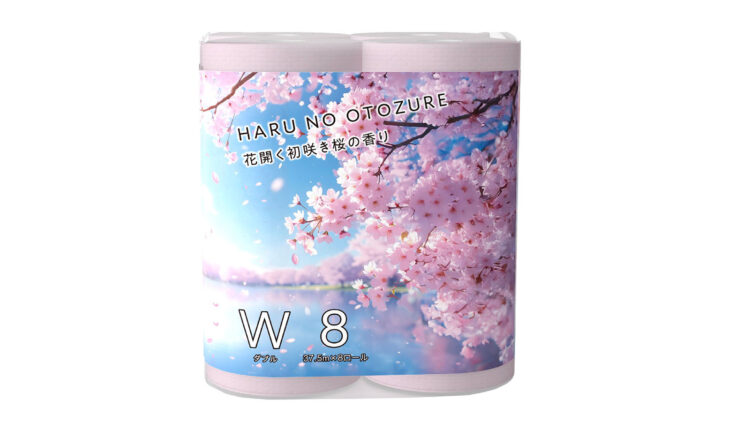 「1.5倍巻きトイレットペーパー」ダブル8ロール 本体価格498円（税込547円）