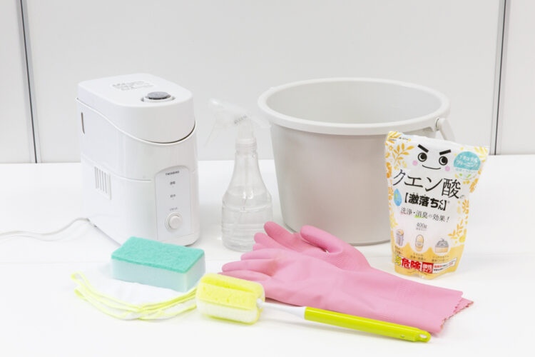 加湿器掃除で用意するもの