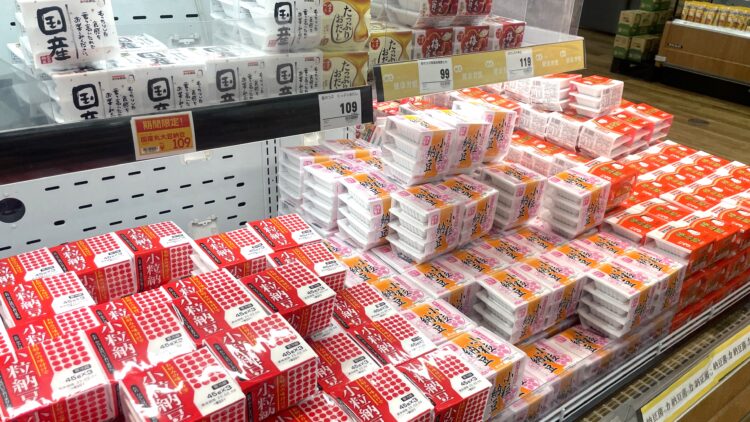 納豆売り場