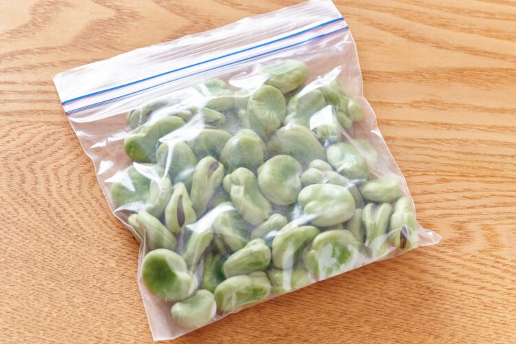 そら豆の冷凍保存法