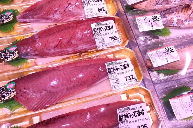カツオ売り場