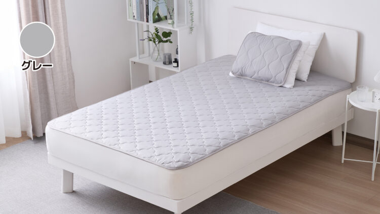 エアリティーもっちりひんやり置くだけ敷きパッド 本体価格2,997円(税込3,297円)~使用イメージ