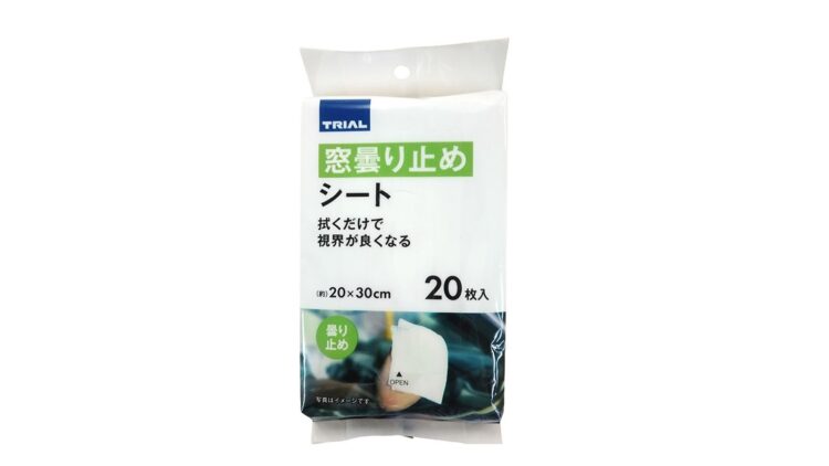 窓曇り止めシート 20枚入 本体価格198円(税込217円)
