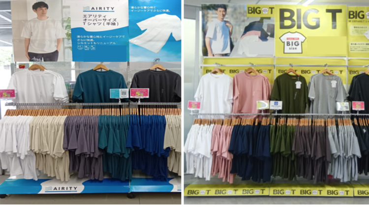 トライアルの春夏Tシャツ売場