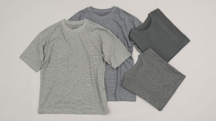 「エアリティオーバーサイズTシャツ」のボーダー柄ラインナップ