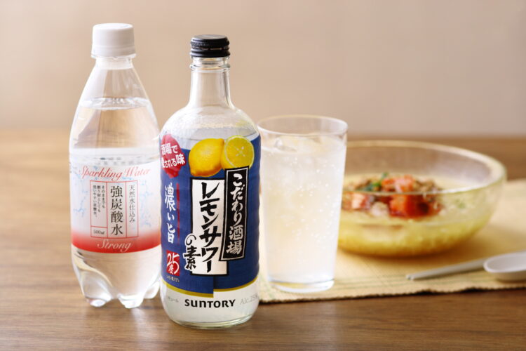 レモンサワーと炭酸