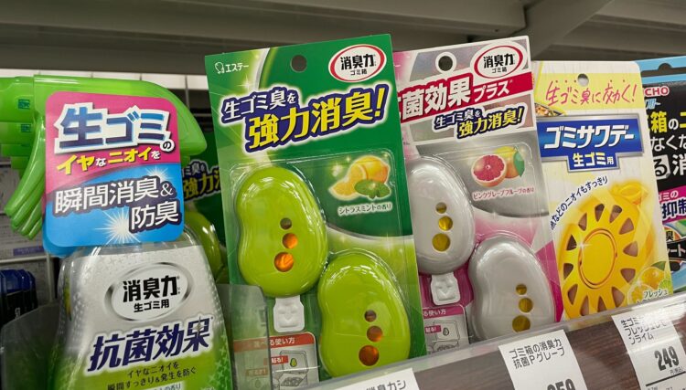 ゴミ箱消臭商品売り場