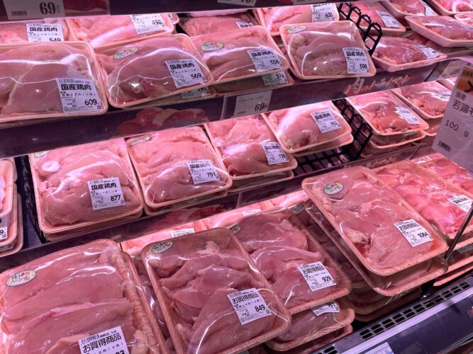 鶏むね肉売り場