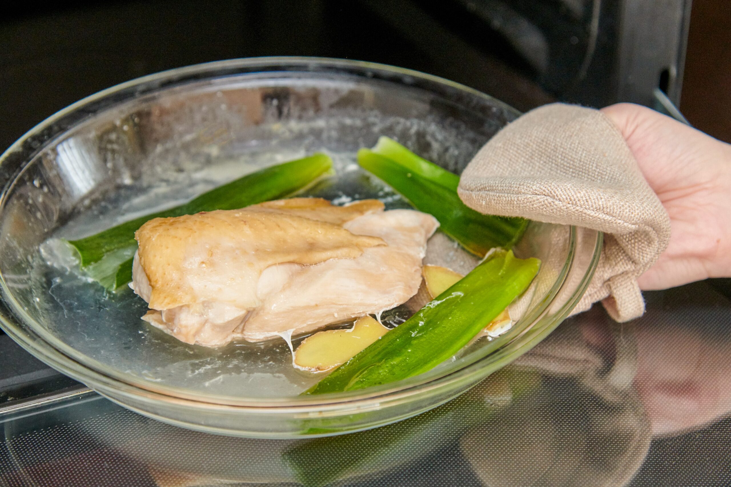 鶏胸肉のレンジ加熱