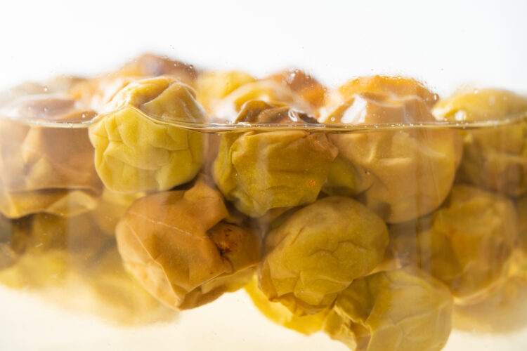 エキスが出たら青梅を取り出す