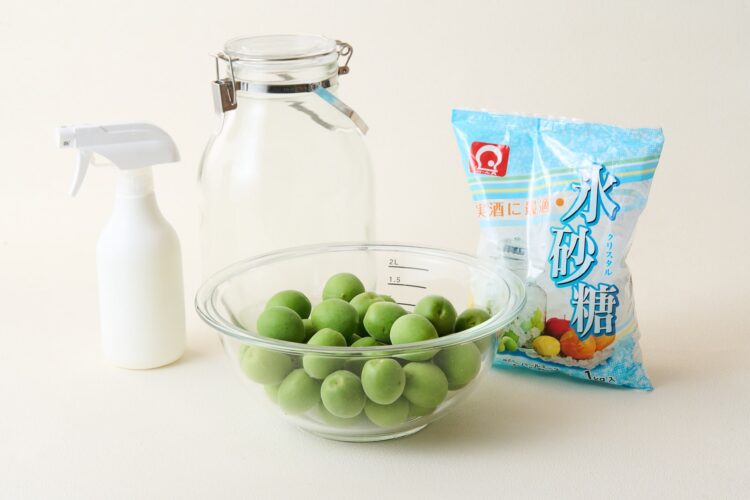 梅シロップの材料と用意するもの