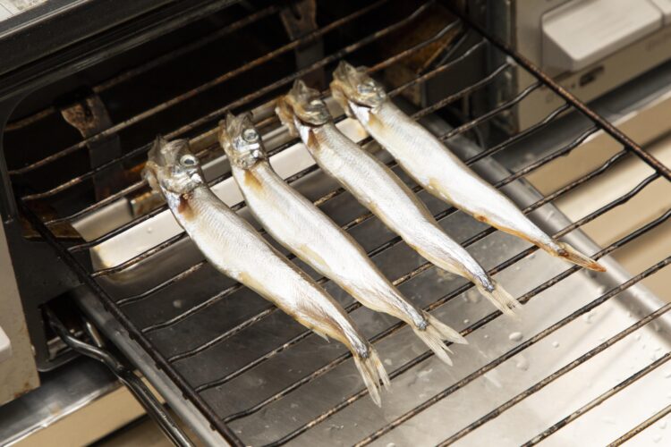 魚焼きグリルでししゃもを焼く方法