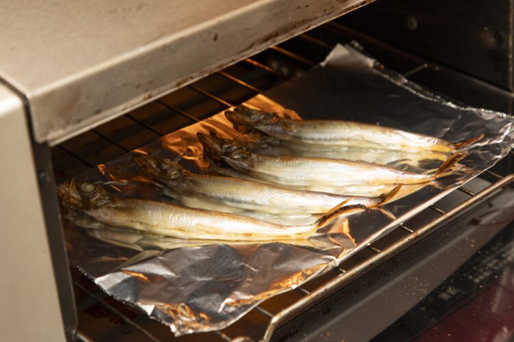 オーブントースターでししゃもを焼く方法