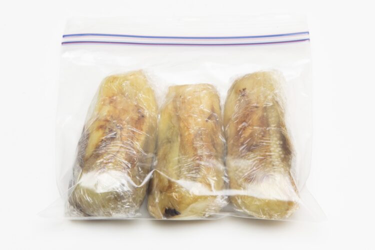 ナスを焼いてから冷凍する方法