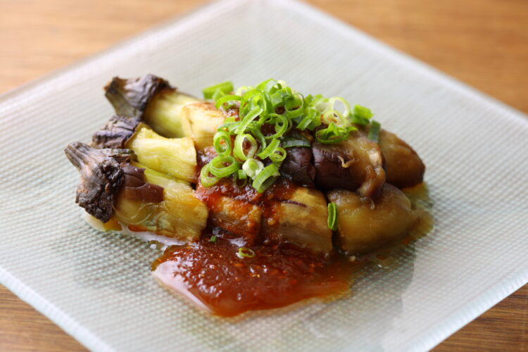 焼きナスの中華風 麻辣ダレ