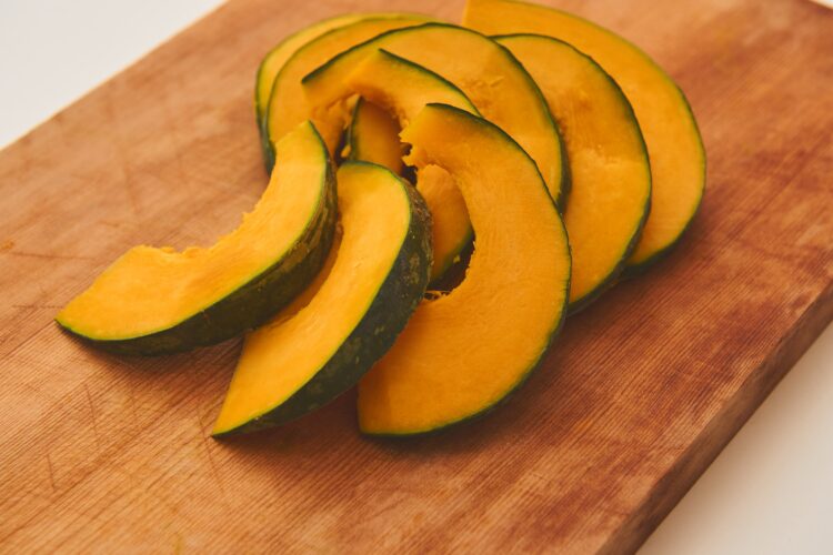 カボチャの薄切り