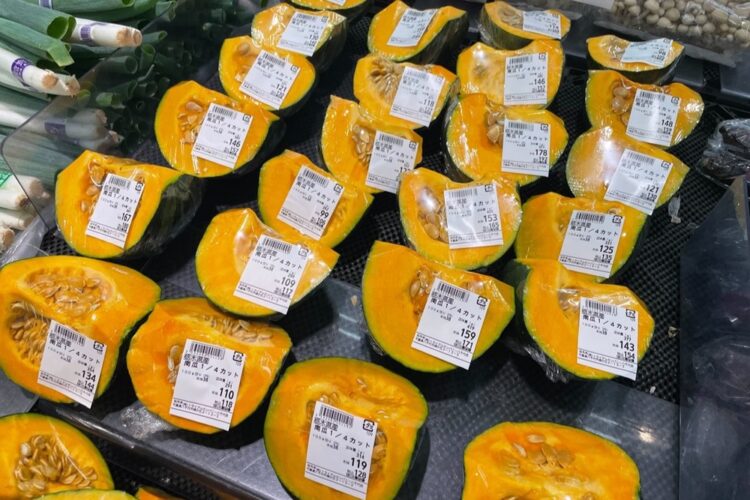 カボチャの売り場写真