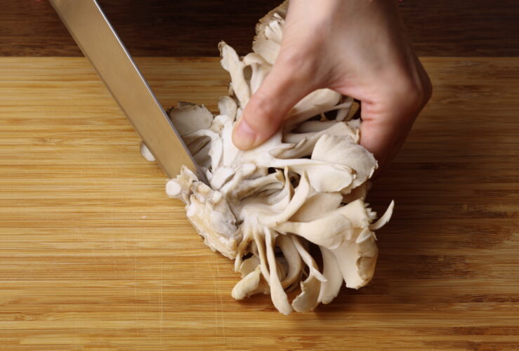 まいたけの下準備