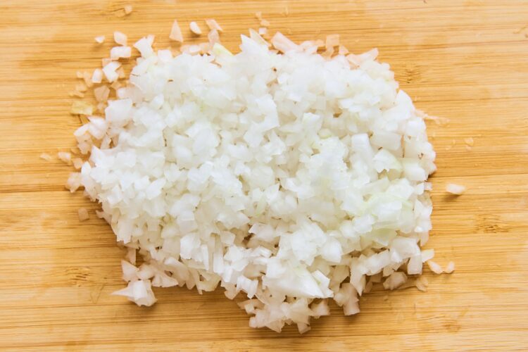 玉ねぎのみじん切り