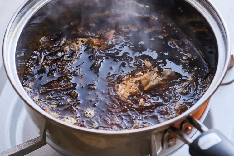 火を止め、そのまま自然に冷ます