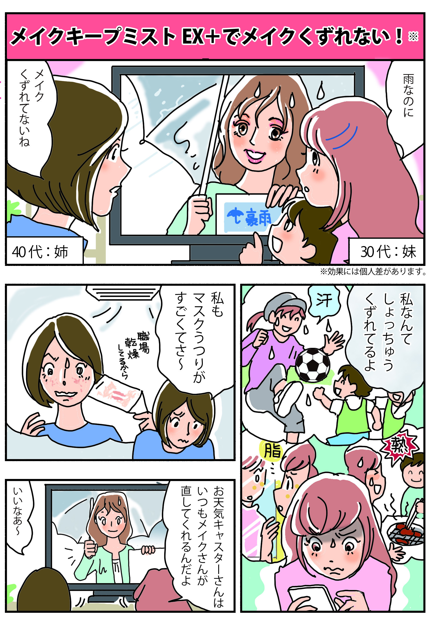 メイクキープミスト漫画1/2