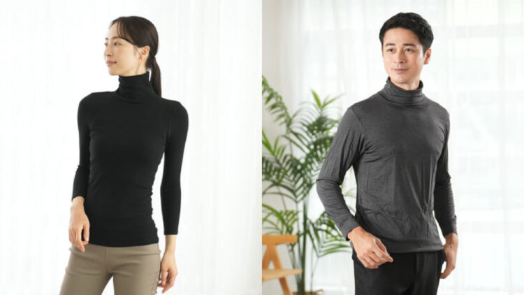 オンフィールタートルネック9分袖、オンフィールインナータートルネック長袖